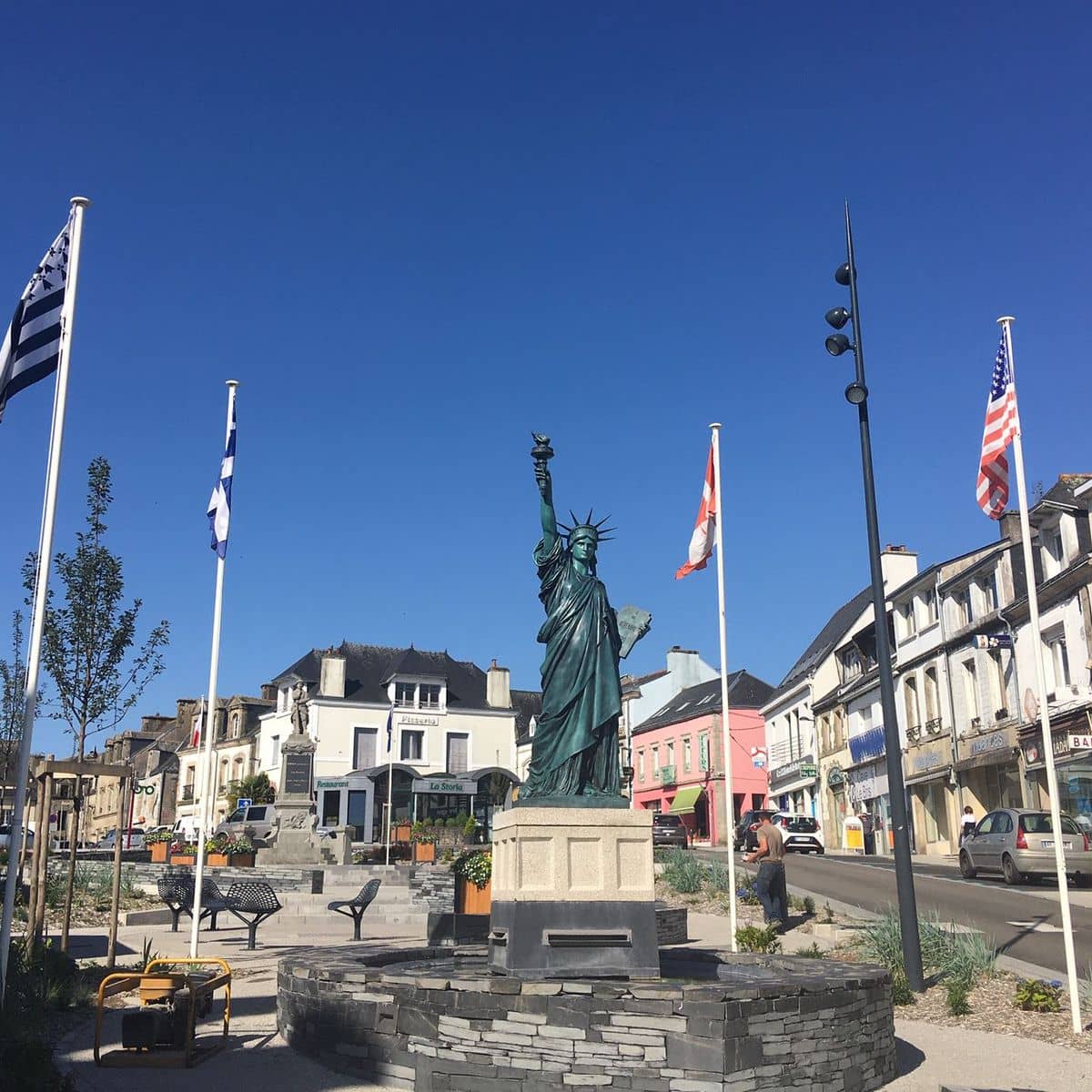 photo de la Statue de la liberté à Gourin